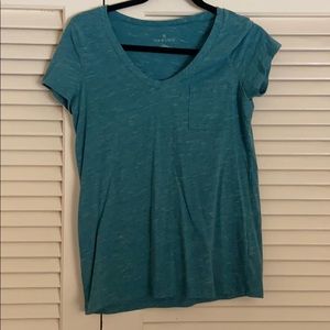 Blue greenish short sleeve shirt size small